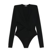 Asymmetrisk Drapert Bodysuit