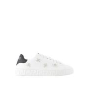 Canvas Hvite Sneakers - La Greca