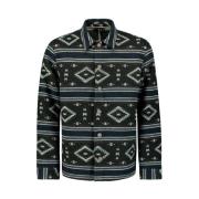 Aztec Mønster Knappelukking Overshirt