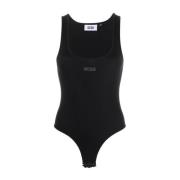 Casual Svart Body Jersey Bodysuit