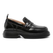 Sorte Avslappede Loafers