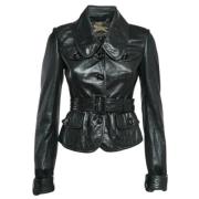 Pre-owned Leather outerwear