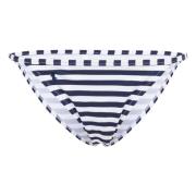 Pique Stripe Hipster W/Binding - White/Navy