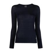 Blå Cashmere Choker Sweater