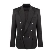 Svart Ull Blazer