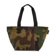 Camouflage Print Tote Bag med Dobbel Glidelås