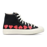 Sort Multi Heart Hi-Top Sneakers