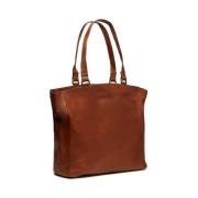 Berlin Cognac Skinn Shopper Veske