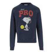 Snoopy Bomull Crew Neck Sweatshirt Navy