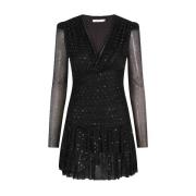 Candice Mini Gown Dress - Glittering Onyx