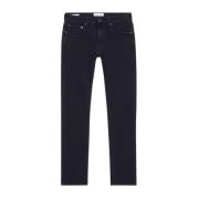 Slim Fit Vasket Svart Jeans