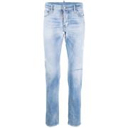 Slim Fit Jeans Bomull Elastan Italia