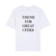 Slogan Print Crew Neck T-shirt