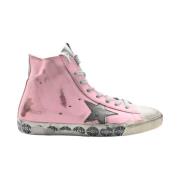 Rose Silver Star Sneakers