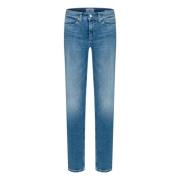 Blå Straight Leg Jeans Sommerstil