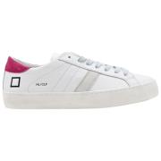 Lav Kalv Hvit Fuxia Sneakers