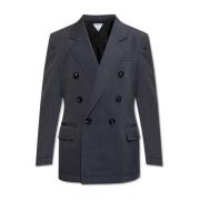 Blå Ull Twill Blazer Aw24