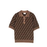 Barn Beige Polo Skjorte FF-Logo