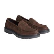 Brun To-farget Semsket Loafer