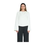 Elegant Drapert Crepe Topp