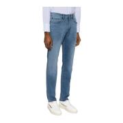 Blå Slim Fit Stretch Jeans