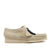 Beige Wallabee Suede Mokasin Sko