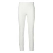 Hvite Casual Leggings med Sting Detalj