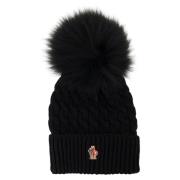 Pom Pom Ribbestrikket Ull-lue