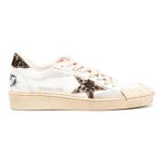 Leopardmønstret Sneakers Hvit