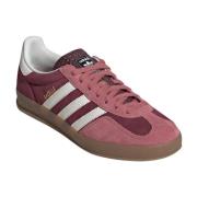 Gazelle Indoor Sneakers i Bordeaux Semsket skinn