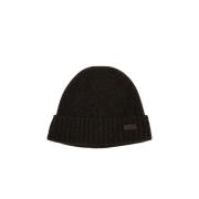 Ribbestrikket Ull Beanie Lue