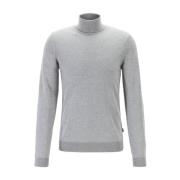 Sølvgrå Turtleneck Sweater