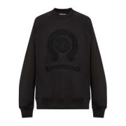 Sweatshirt med brodert logo