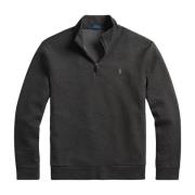 Dobbelstrikket Mesh Quarter-Zip Pullover