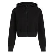 Svart Half Zip Hoodie