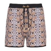 Snakeskin Knit Shorts