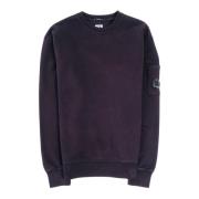 Diagonalt Vevd Crew Neck Sweatshirt