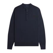 Langermet Henley Strikket Polo