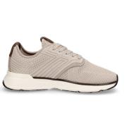 Beige Strikket Mesh Sneaker