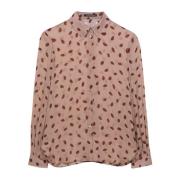 Leppe Print Skjortebluse