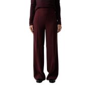 Lucas Wide Leg Bukser Wineberry Mauve