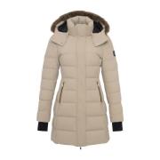 Shearling Parka i Sand Brun Gull