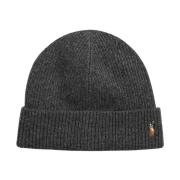 Grå Polo Ralph Lauren Signature Pony Wool-Blend Beanie Lue