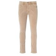 Beige Corduroy Ikon Bukser Regular Fit