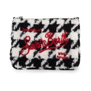 Fløyel Ullblanding Houndstooth Clutch Veske