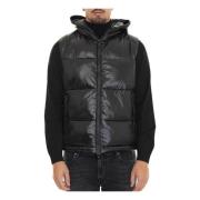 Quilted Hooded Dexter Vest med Glossy Effekt