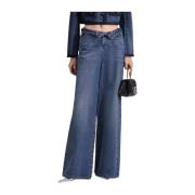 Blå Wide Leg Jeans