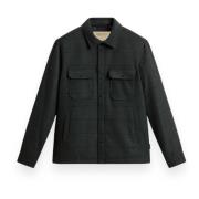 Rutete Overshirt i Alaskansk Ull