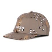 Sporty Beige Flat Visor Cap