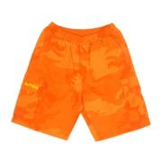 Camo Cargo Jogger Shorts i Oransje